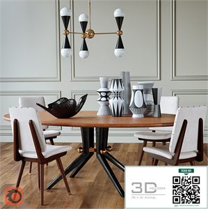 Trocadero wood dining table